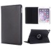 360 Degree Rotating Lichi PU Leather Smart Wake / Sleep Case Cover With Elastic Belt for iPad Pro 9.7 inch - Black