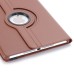 360 Degree Rotating Lichi PU Leather Smart Wake / Sleep Case Cover With Elastic Belt for iPad Pro 9.7 inch - Brown