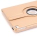 360 Degree Rotating Lichi PU Leather Smart Wake / Sleep Case Cover With Elastic Belt for iPad Pro 9.7 inch - Gold