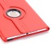 360 Degree Rotating Lichi PU Leather Smart Wake / Sleep Case Cover With Elastic Belt for iPad Pro 9.7 inch - Red