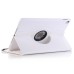 360 Degree Rotating Lichi PU Leather Smart Wake / Sleep Case Cover With Elastic Belt for iPad Pro 9.7 inch - White