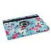 360 Degree Rotation Design Flower Pattern Stand Leather Smart Case for iPad Air 2 ( iPad 6 ) - Blue