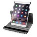 360 Degree Rotation Design Wave Pattern Stand Leather Smart Case for iPad Air 2 ( iPad 6 ) - Black