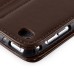 360 Degree Rotation Fashion PU Leather Folio Stand Case Smart Cover For iPad Mini 4 - Brown