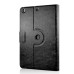 360 Degree Rotation Horse Skin Magnetic Stand Leather Smart Case for iPad Air - Black