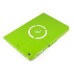 360 Degree Rotation Horse Skin Magnetic Stand Leather Smart Case for iPad Air - Green