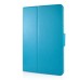 360 Degree Rotation Horse Skin Magnetic Stand Leather Smart Case for iPad Air - Light Blue