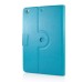 360 Degree Rotation Horse Skin Magnetic Stand Leather Smart Case for iPad Air - Light Blue