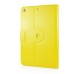 360 Degree Rotation Horse Skin Magnetic Stand Leather Smart Case for iPad Air - Yellow