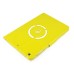 360 Degree Rotation Horse Skin Magnetic Stand Leather Smart Case for iPad Air - Yellow