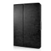 360 Degree Rotation Horse Skin Magnetic Stand Leather Smart Case for iPad Mini 1/2/3 - Black