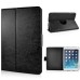 360 Degree Rotation Horse Skin Magnetic Stand Leather Smart Case for iPad Mini 1/2/3 - Black