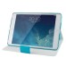 360 Degree Rotation Horse Skin Magnetic Stand Leather Smart Case for iPad Mini 1/2/3 - Light Blue