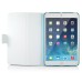 360 Degree Rotation Horse Skin Magnetic Stand Leather Smart Case for iPad Mini 1/2/3 - Light Blue