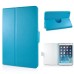 360 Degree Rotation Horse Skin Magnetic Stand Leather Smart Case for iPad Mini 1/2/3 - Light Blue