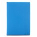 360 Degree Rotation Jean Fabric Wake/Sleep Flip Stand Smart Cover with Card Slot for iPad Air - Light Blue