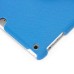 360 Degree Rotation Jean Fabric Wake/Sleep Flip Stand Smart Cover with Card Slot for iPad Air - Light Blue