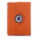 360 Degree Rotation Jean Fabric Wake/Sleep Flip Stand Smart Cover with Card Slot for iPad Air - Orange