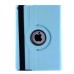 360 Rotating Folio Lychee Grain Wake / Sleep Leather Flip Swivel Stand Case Cover With Elastic Belt For iPad Air 2 (iPad 6) - Blue