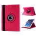 360 Rotating Folio Lychee Grain Wake / Sleep Leather Flip Swivel Stand Case Cover With Elastic Belt For iPad Air 2 (iPad 6) - Magenta