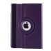 360 Rotating Folio Lychee Grain Wake / Sleep Leather Flip Swivel Stand Case Cover With Elastic Belt For iPad Air 2 (iPad 6) - Purple