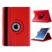 360 Rotating Folio Lychee Grain Wake / Sleep Leather Flip Swivel Stand Case Cover With Elastic Belt For iPad Air 2 (iPad 6) - Red