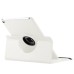 360 Rotating Folio Lychee Grain Wake / Sleep Leather Flip Swivel Stand Case Cover With Elastic Belt For iPad Air 2 (iPad 6) - White