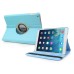 360 Rotating Folio Lychee Grain Wake / Sleep Leather Flip Swivel Stand Case Cover With Elastic Belt For iPad Air (iPad 5)