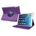 360 Rotating Folio Lychee Grain Wake / Sleep Leather Flip Swivel Stand Case Cover With Elastic Belt For iPad Air (iPad 5)