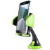 360° Rotating Universal Car Mount Suction Holder For Smartphone - Green