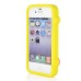 3D Animal on the Happy Bus Pattern Silicone Back Case Cover for iPhone 4 iPhone 4S - Yellow