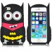 3D Batman Design Silicone Case Cover for iPhone 4 iPhone 4S - Black