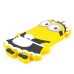 3D Cartoon Despicable Me Funny Double - Eyed Minions Wearing Apron Pattern Soft Rubberized Silicone Shock - Absorbing Jelly Case Cover For iPhone 5 iPhone 5s