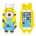 3D Cartoon Despicable Me Lovely One - Eyed Minions Wearing Bowknot Soft Rubberized Silicone Shock - Absorbing Jelly Case Cover For iPhone 5 iPhone 5s