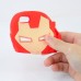 3D Cartoon Iron Man Pattern Impact Resistant Silicone Jelly Cases Cover For iPhone 5 iPhone 5s - Red