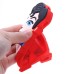 3D Cartoon Superman Pattern Impact Resistant Silicone Jelly Cases Cover For iPhone 4S iPhone 4 - Red