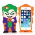 3D Cute Cartoon Bad Joker Pattern Impact Resistant Silicone Jelly Case Cover For iPhone 5 iPhone 5s - Orange