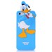 3D Cute Cartoon Donald Duck Pattern Shock Absorbing Soft Silicone Case Cover For iPhone 5 iPhone 5s - Blue