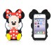 3D Cute Cartoon Mickey Mouse Pattern Anti-Shock Soft Silicone Cases Cover For iPhone 4 iPhone 4S