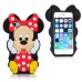 3D Cute Cartoon Mickey Mouse Pattern Anti-Shock Soft Silicone Cases Cover For iPhone 5 iPhone 5s