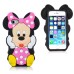 3D Cute Cartoon Mickey Mouse Pattern Anti-Shock Soft Silicone Cases Cover For iPhone 5 iPhone 5s