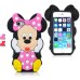 3D Cute Cartoon Mickey Mouse Pattern Anti-Shock Soft Silicone Cases Cover For iPhone 5 iPhone 5s