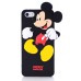 3D Cute Cartoon Micky Mouse Pattern Shock Absorbing Soft Silicone Case Cover For iPhone 5 iPhone 5s - Black