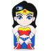 3D Cute Cartoon Superwoman Pattern Impact Resistant Silicone Jelly Cases Cover For iPhone 5 iPhone 5s - Blue