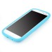 3D Cute M&M Pattern Silicone Rubberized Case Cover for Samsung Galaxy S3 - Blue