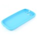 3D Cute M&M Pattern Silicone Rubberized Case Cover for Samsung Galaxy S3 - Blue