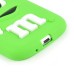 3D Cute M&M Pattern Silicone Rubberized Case Cover for Samsung Galaxy S3 - Green