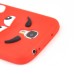 3D Cute M&M Pattern Silicone Rubberized Case Cover for Samsung Galaxy S4 - Red