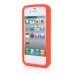 3D Cute M&M Pattern Silicone Rubberized Case Cover for iPhone 4 iPhone 4S - Red