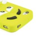 3D Cute M&M Pattern Silicone Rubberized Case Cover for iPhone 4 iPhone 4S - Yellow